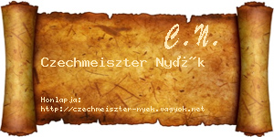 Czechmeiszter Nyék névjegykártya